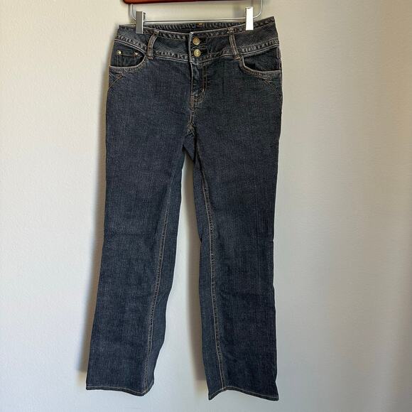 Vintage Y2K Cabi Low Rise Boot Cut Jeans Flap Pockets Rodeo Coyote Ugly Size 4 - Picture 2 of 10